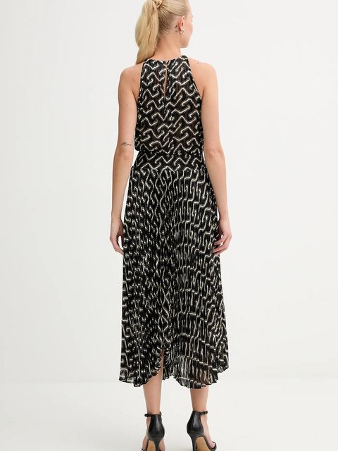 Morgan sukienka kolor brązowy midi rozkloszowana RPLIST2