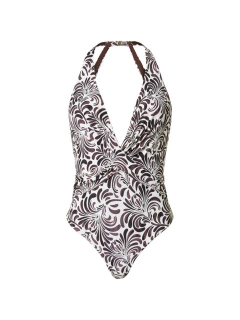 TWINSET botanical-print swimsuit - White - zdjęcie produktu nr 1