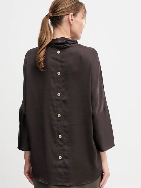 Joseph Ribkoff bluzka damska kolor brązowy gładka 254217