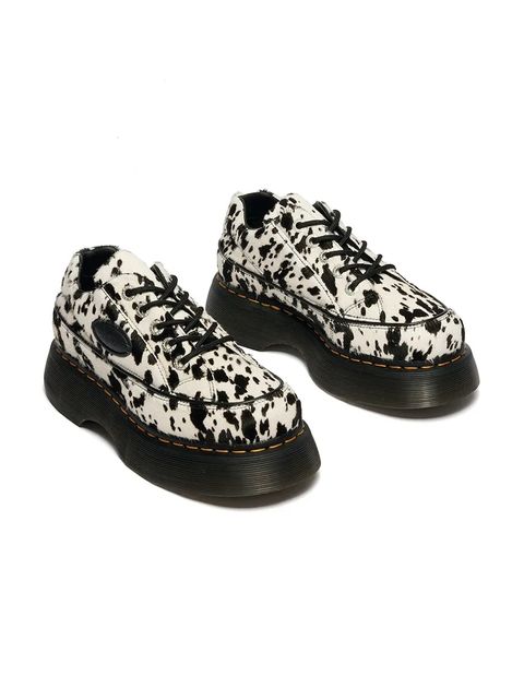 Dr. Martens półbuty damskie skórzane Buzz 5i 5 Eye Dalmatian - zdjęcie produktu nr 1