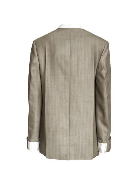 Victoria Beckham V-neck blazer - Neutrals