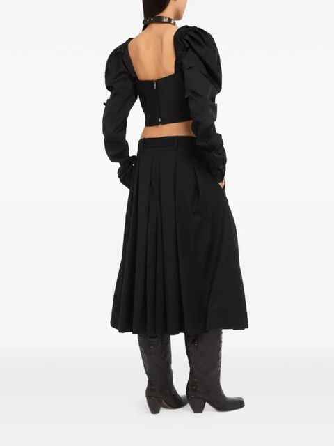 Vivienne Westwood pleated wool skirt - Black