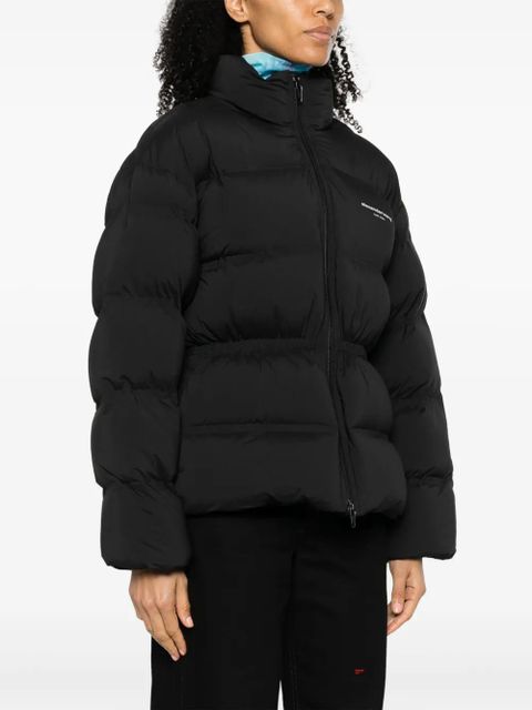 Alexander Wang reflective-logo jacquard puffer jacket - Black - zdjęcie produktu nr 2
