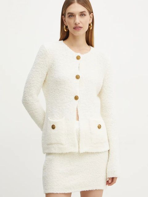 Twinset sweter damski kolor beżowy ciepły 242TT3490