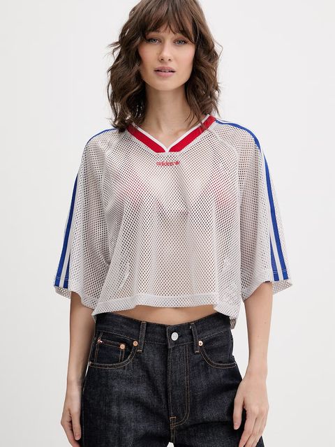 adidas Originals T-shirt oversize damski - zdjęcie produktu nr 1