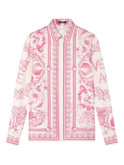 Versace Underwater Barocco-print shirt - Pink - zdjęcie produktu nr 1