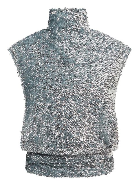 16Arlington Ovica sequinned top - Silver - zdjęcie produktu nr 1