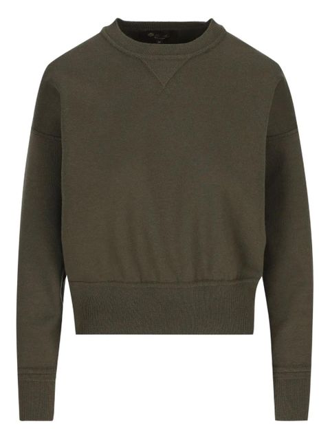 Loro Piana Viera ribbed-cuff sweatshirt - Green - zdjęcie produktu nr 1