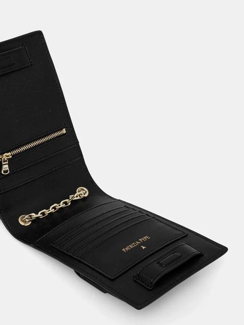 Patrizia Pepe torebka skórzana kolor czarny 2Q0007 L061