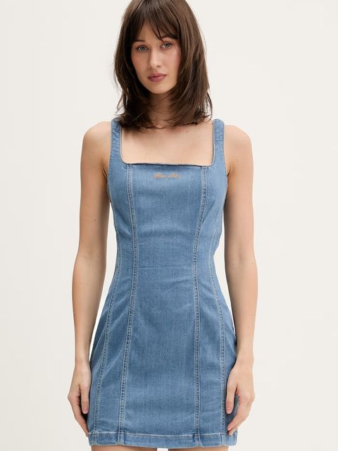 Guess Jeans sukienka z lyocellem - zdjęcie produktu nr 1