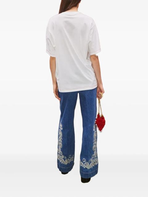 ALEMAIS Contessa heart-print T-shirt - White - zdjęcie produktu nr 2