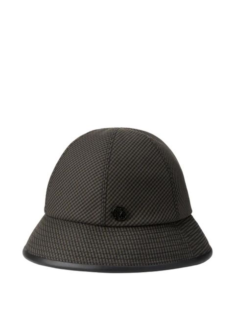 Maison Michel check-pattern bucket hat - Brown - zdjęcie produktu nr 1