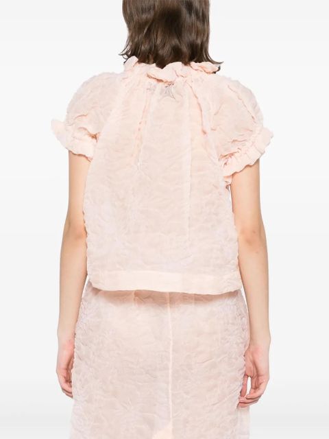 Simone Rocha ruffle tulip top - Orange
