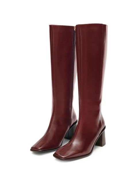 ALOHAS square-toe boots - Red