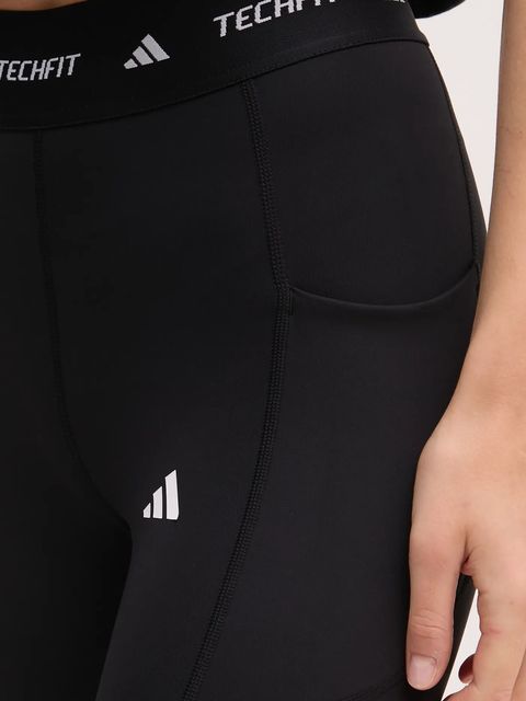 adidas Performance legginsy treningowe Techfit kolor czarny z nadrukiem IT2282
