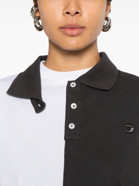 Coperni Trompe L'Oeil Demi polo shirt - White