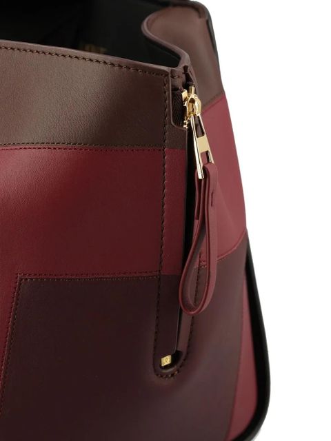 LOEWE x Albers Hammock panelled leather tote bag - Black