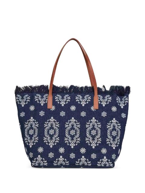 MC2 Saint Barth embroidered-logo shoulder bag - Blue - zdjęcie produktu nr 2