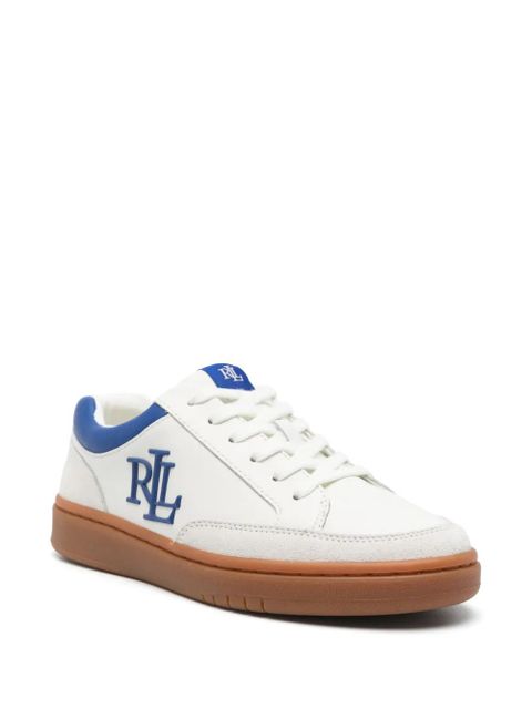 Lauren Ralph Lauren embossed-logo sneakers - White