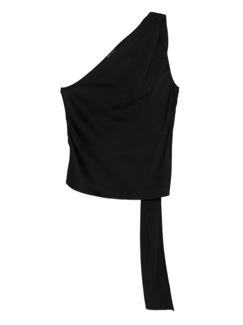 TOM FORD one-shoulder scarf-detail top - Black - zdjęcie produktu nr 1