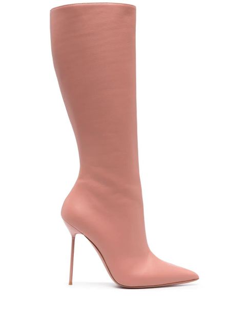 Paris Texas Lidia 105mm leather stiletto boots - Pink - zdjęcie produktu nr 1