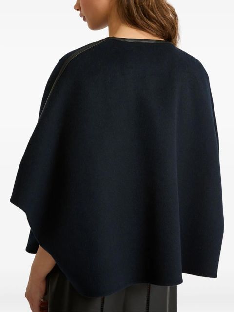 Yves Salomon double-sided cape - Blue