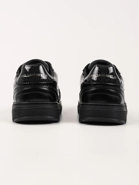 Karl Lagerfeld sneakersy skórzane KOURTNEY damskie kolor czarny KL63025