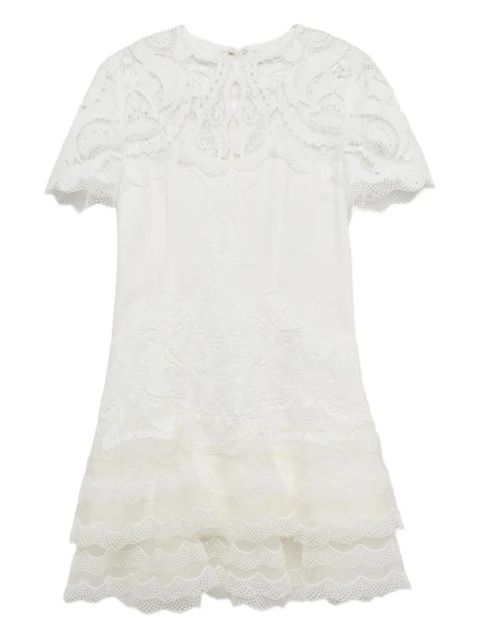 Simkhai Signature Paislee lace-detail mini dress - White - zdjęcie produktu nr 1