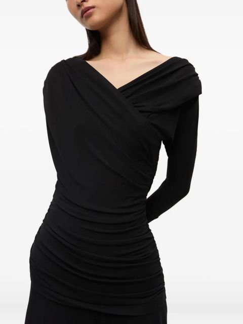 GANNI jersey maxi dress - Black