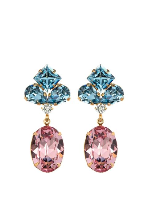 Jennifer Behr Lainey crystal-embellished earrings - Gold - zdjęcie produktu nr 1