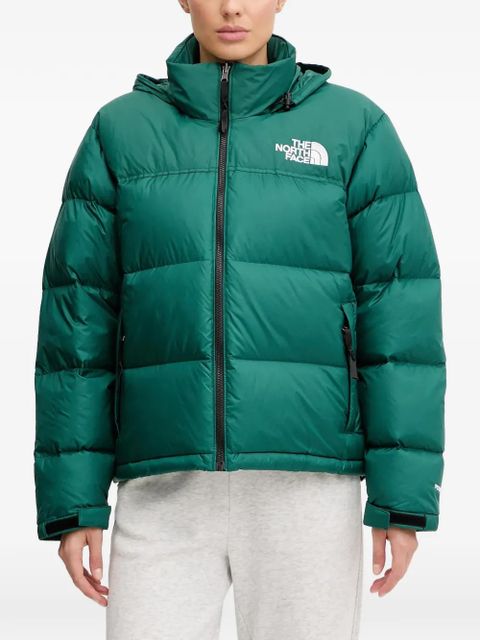 The North Face zip logo-print hooded jacket - Green - zdjęcie produktu nr 1