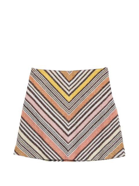 Missoni zide-zip mini skirt - Brown - zdjęcie produktu nr 1