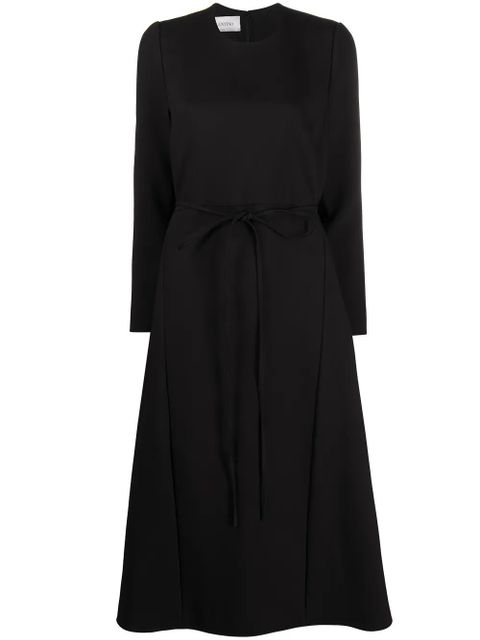 Valentino Garavani belted wool dress - Black - zdjęcie produktu nr 1