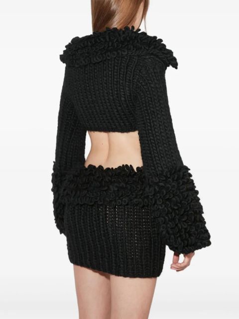 MISBHV ruffled knitted sweater - Black