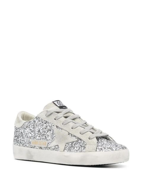 Golden Goose Super-Star glitter sneakers - Silver