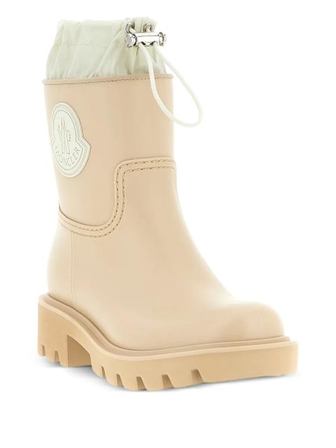 Moncler Kickstream drawstring logo-patch rain boots - Neutrals - zdjęcie produktu nr 2