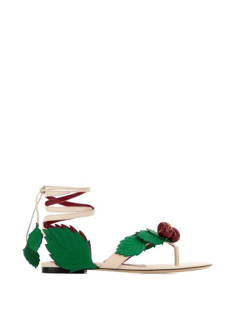 Valentino Garavani Cherryfic leaf sandal - Neutrals - zdjęcie produktu nr 1