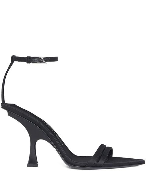 The Attico 95mm ankle-strap pointed-toe sandals - Black - zdjęcie produktu nr 1