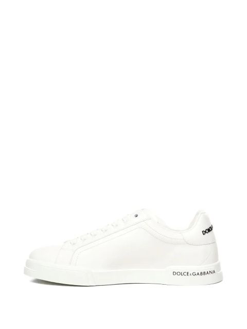 Dolce & Gabbana Portofino leather low-top sneakers - White
