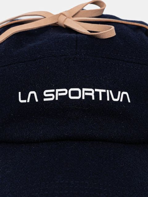 LA Sportiva czapka z daszkiem z dodatkiem wełny Forest Earflap kolor granatowy ZZCH044 - zdjęcie produktu nr 2