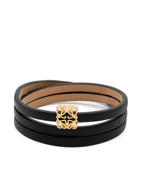 LOEWE Twist leather bangle - Black - zdjęcie produktu nr 1