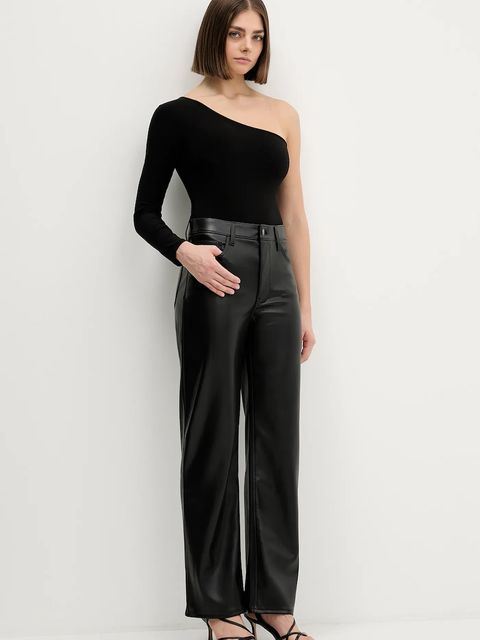 Abercrombie & Fitch spodnie damskie kolor czarny szerokie high waist KI156-5561-900 - zdjęcie produktu nr 2