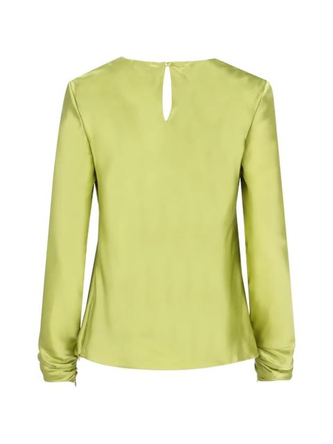 Valentino Garavani draped long-sleeve top - Green - zdjęcie produktu nr 2