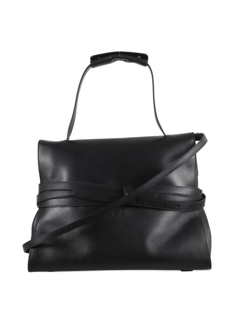 Moschino Tie Me leather handbag - Black - zdjęcie produktu nr 2