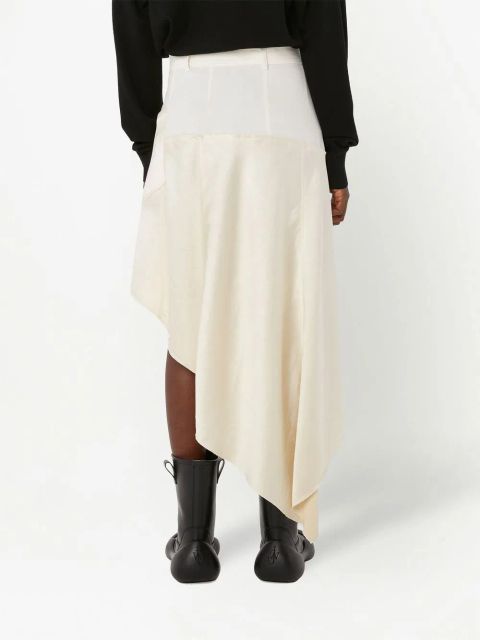 JW Anderson asymmetric midi skirt - White