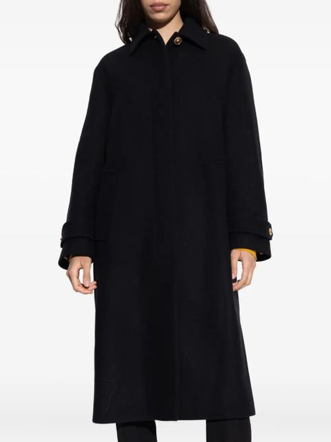 Versace single-breasted coat - Black