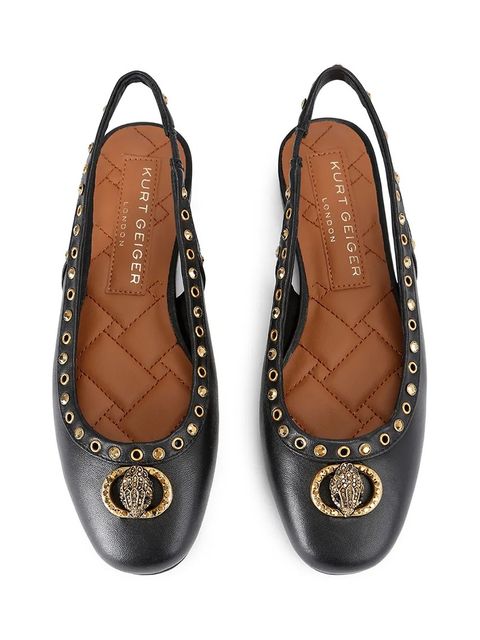 Kurt Geiger London baleriny skórzane Chelsea Ballet Sling - zdjęcie produktu nr 1