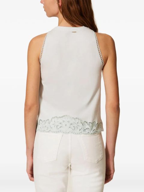 TWINSET broderie-anglaise tank top - Blue