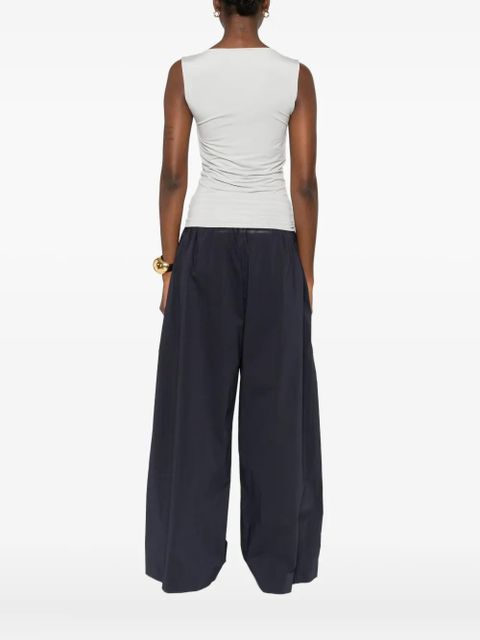 St. Agni boat-neck jersey top - Grey