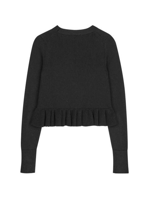 Cecilie Bahnsen Prisca ruffled cardigan - Black - zdjęcie produktu nr 2
